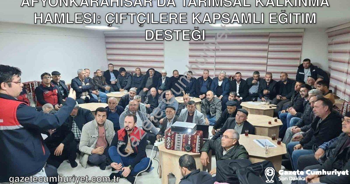 "Afyonkarahisar'da Tarımsal Kalkınma Hamlesi: Çiftçilere Kapsamlı Eğitim Desteği" başlıklı haber içi