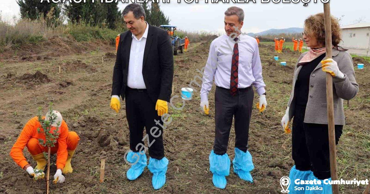 "Dalaman Cezaevi'nde Üretim Hamlesi: Sakız Ağacı Fidanları Toprakla Buluştu" başlıklı haber için fot