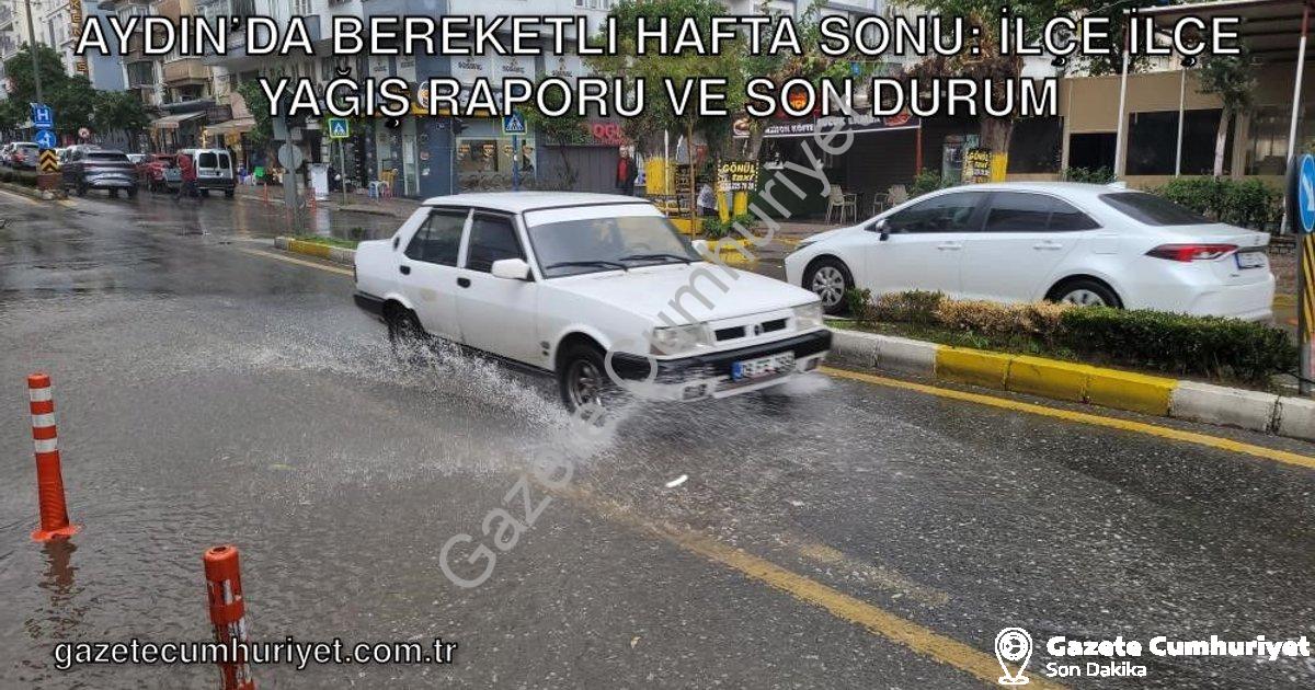 "Aydın’da Bereketli Hafta Sonu: İlçe İlçe Yağış Raporu ve Son Durum" başlıklı haber için fotorealist