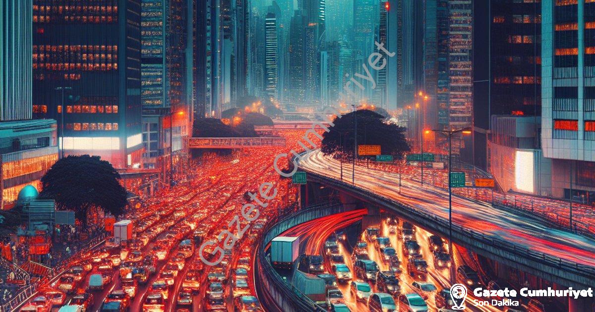 "Kütahya'da Araç Sayısı Nüfusu Solladı: Artış Hız Kesmiyor" başlıklı haber için fotorealistik, profe