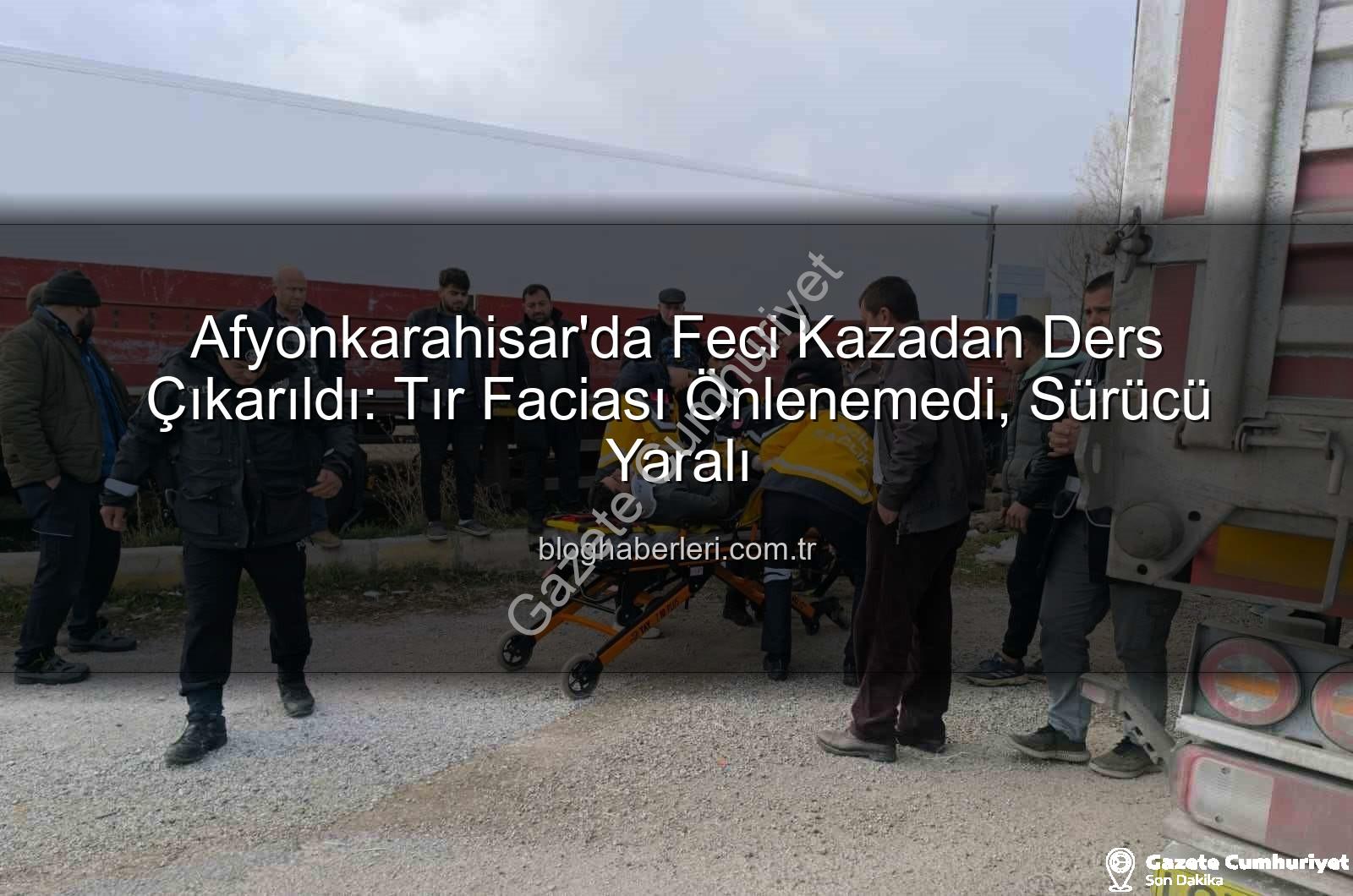 Afyonkarahisar tır kazası - Afyonkarahisar'da Feci Kaza: Tırın Önündeki Tıra Çarptığı An Kamerada! Facianın Eşiğinden Dönüldü