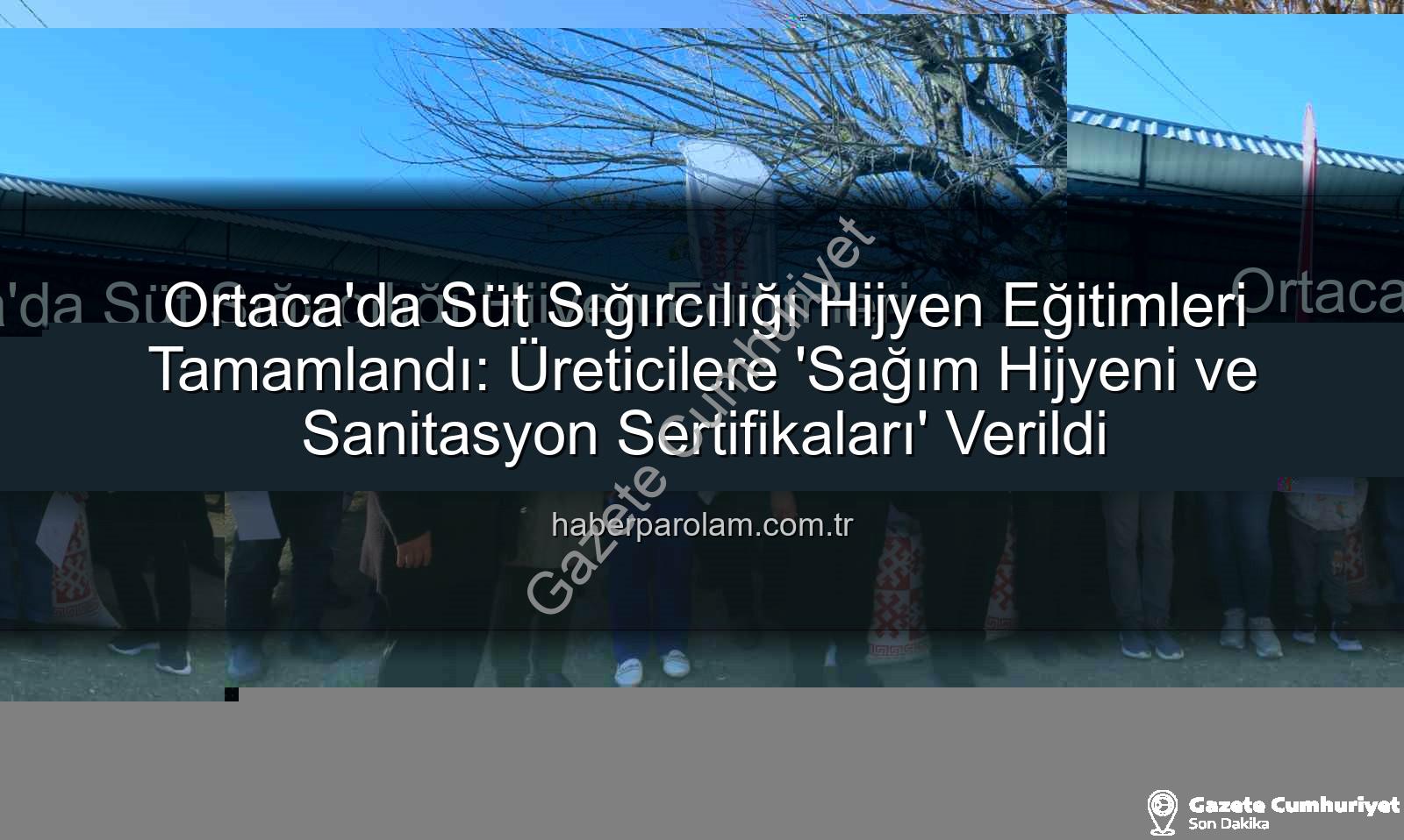 sağım hijyeni - Ortaca'da Süt Sığırcılığında Hijyen Devrimi: Üreticiler Sertifikalarını Aldı