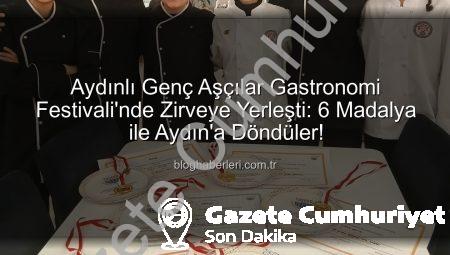 Genç Şeflerden Tarihi Başarı: Zübeyde Hanım Kız Meslek Lisesi, Uluslararası Gastronomi Festivali’nde Altınlara Ambargo Koydu!