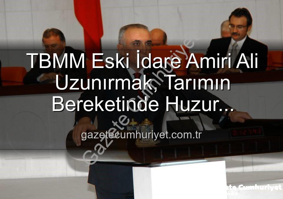 Ali Uzunırmak tarım - TBMM Eski İdare Amiri Ali Uzunırmak, Tarımın Bereketinde Huzur Buluyor: İncir Bahçelerinde Yeni Bir Hayat