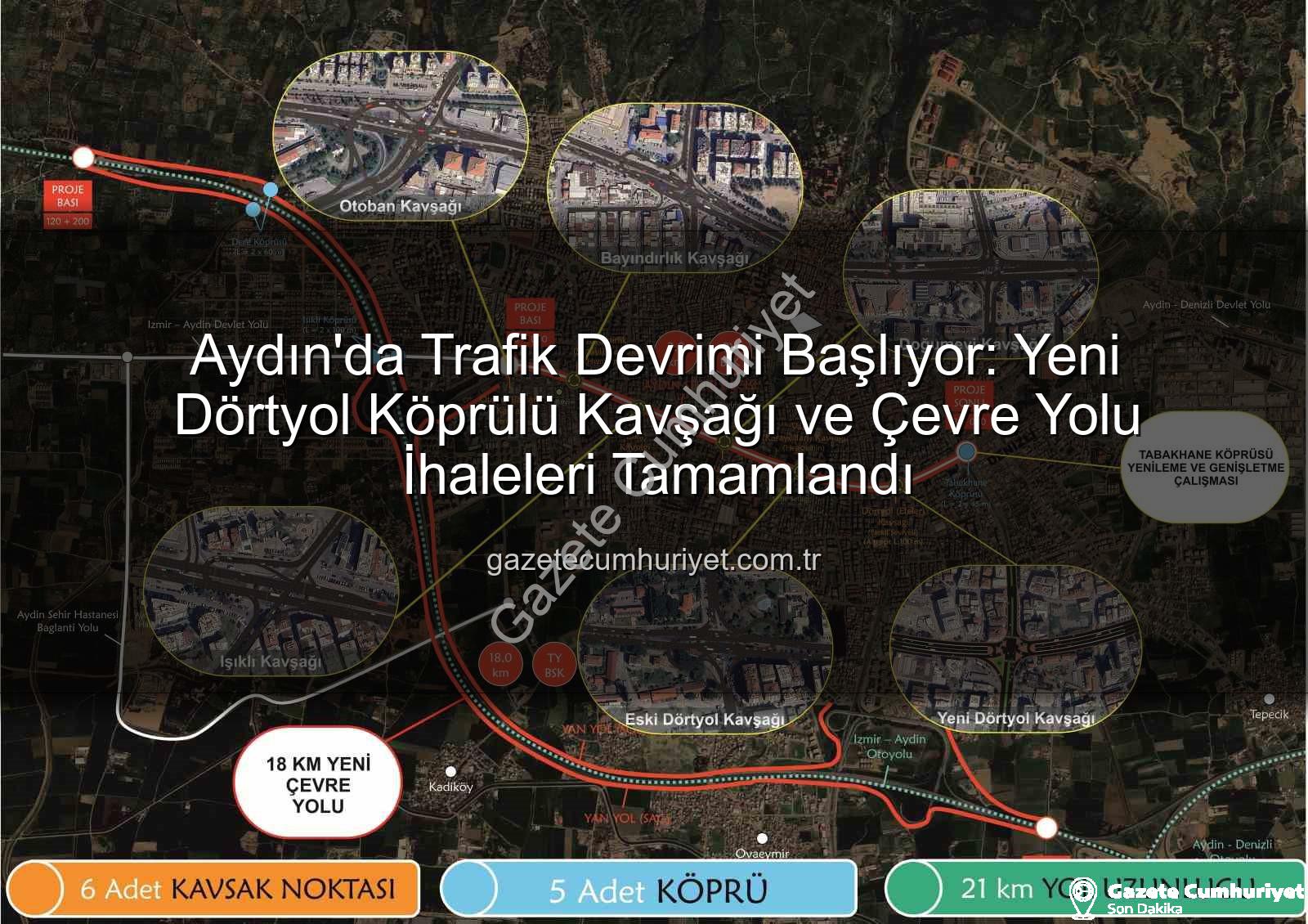 Yeni Dörtyol Kavşağı - Aydın'da Trafik Devrimi Başlıyor: Yeni Dörtyol Köprülü Kavşağı ve Çevre Yolu İhaleleri Tamamlandı